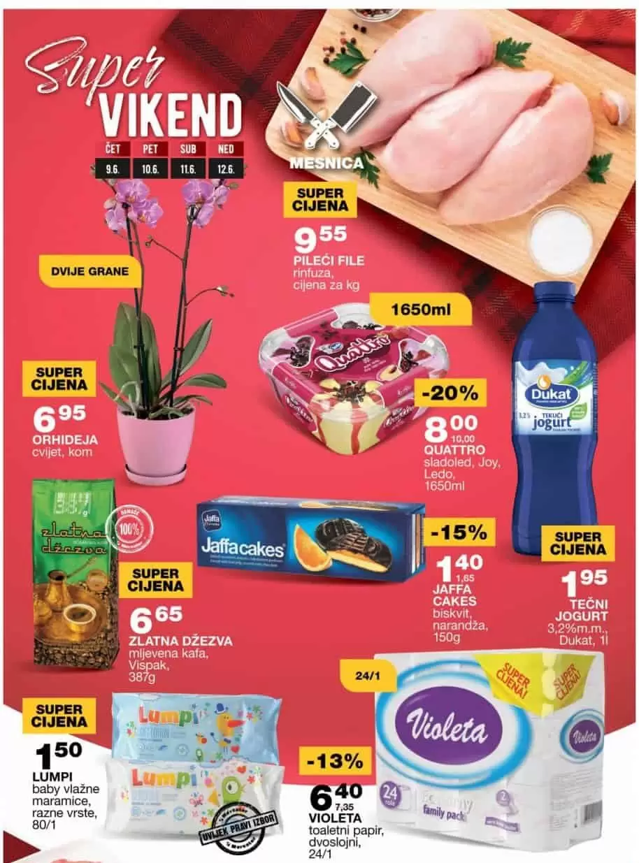 Mercator vikend akcija JUNI 2022 ▷【ORHIDEJA 6,95 KM】09-12.06.2022.