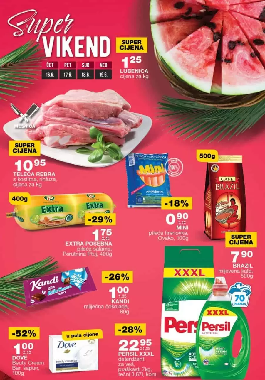 Mercator vikend akcija ▷【proizvod u POLA CIJENE】katalog sniženja do 19.06.2022.
