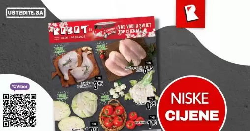 Robot katalog za početak sedmice donosi nam akcijske cijene! Robot akcija juni 2022 vrijedi u periodu 06-08.06.2022. godine