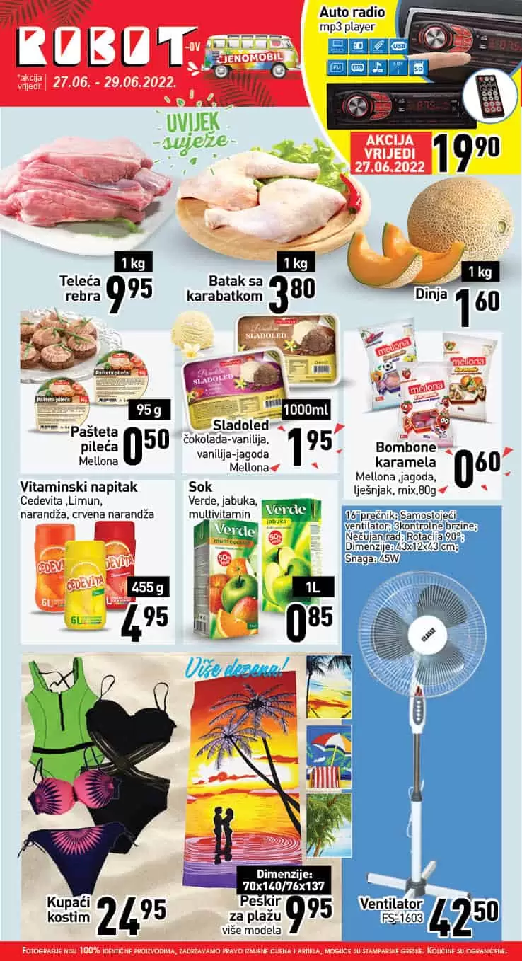 Robot akcija za početak sedmice JUNI 2022 katalog sniženja do 29.06.2022. 