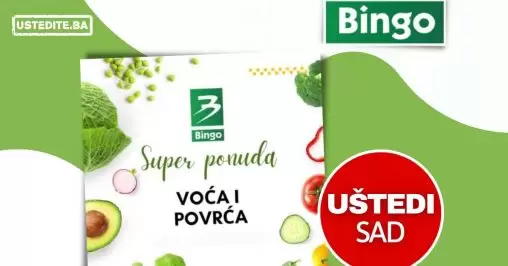 Bingo SNIZENJE voce i povrce JUNI 2022 akcija katalog do 29.06.2022.
