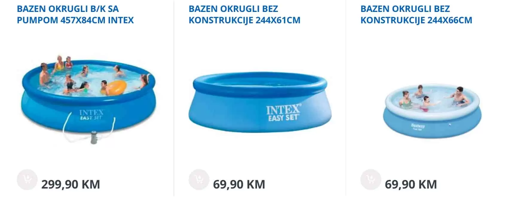 Cijene bazena u bingo prodavnicama!