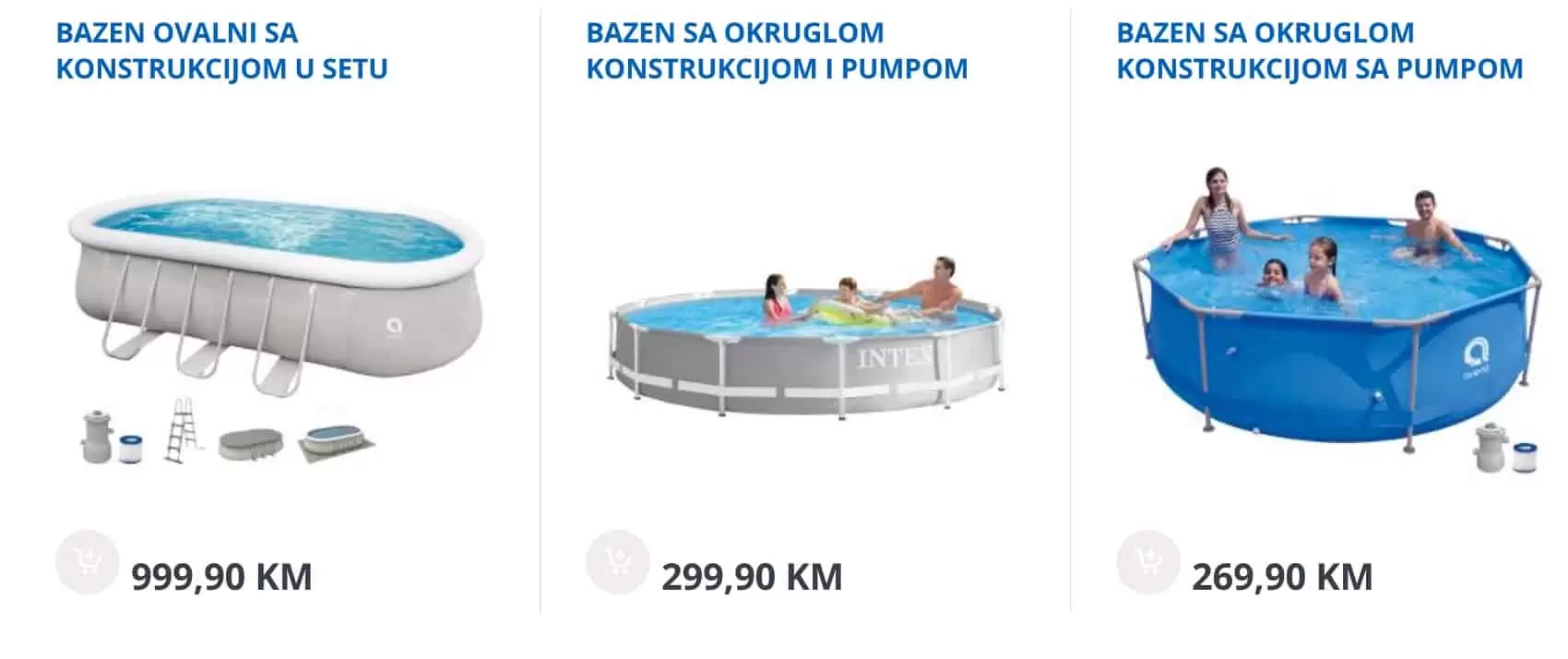 Cijene bazena u bingo prodavnicama!