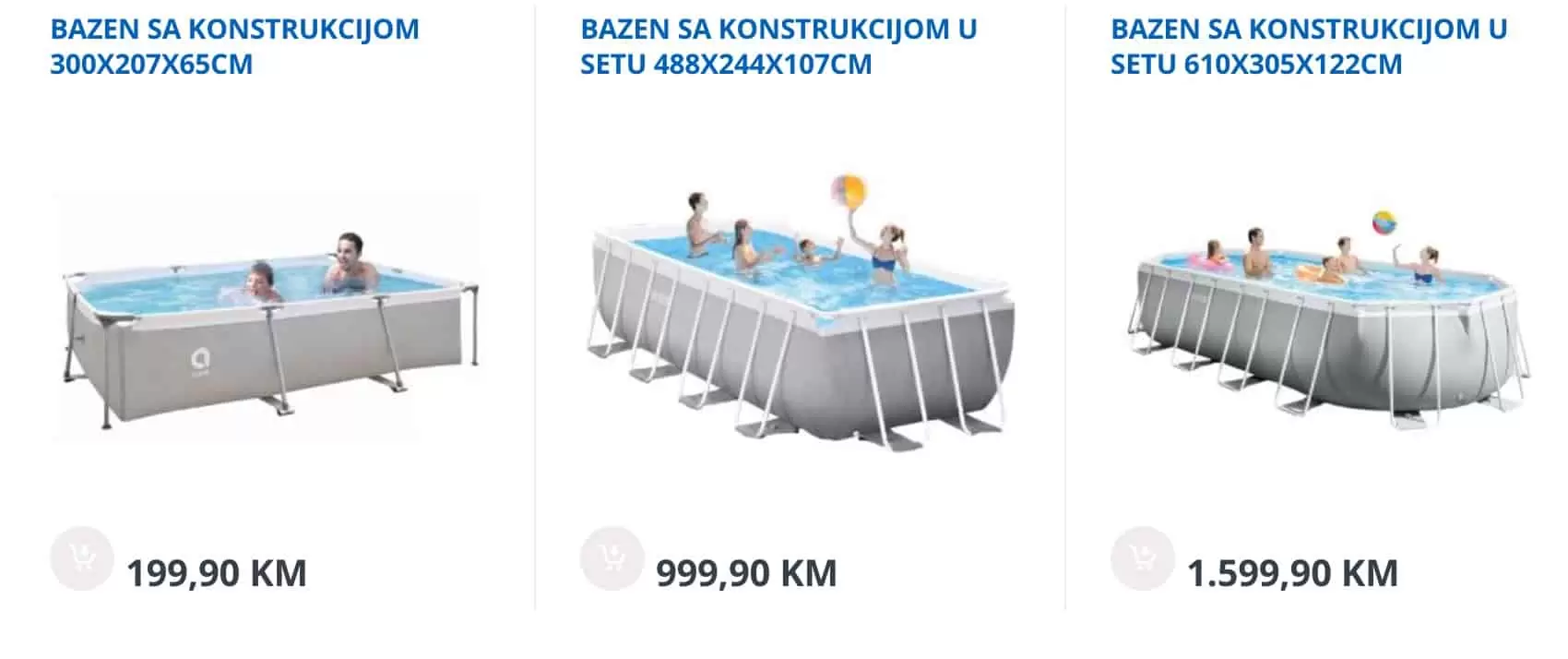 Cijene bazena u bingo prodavnicama!