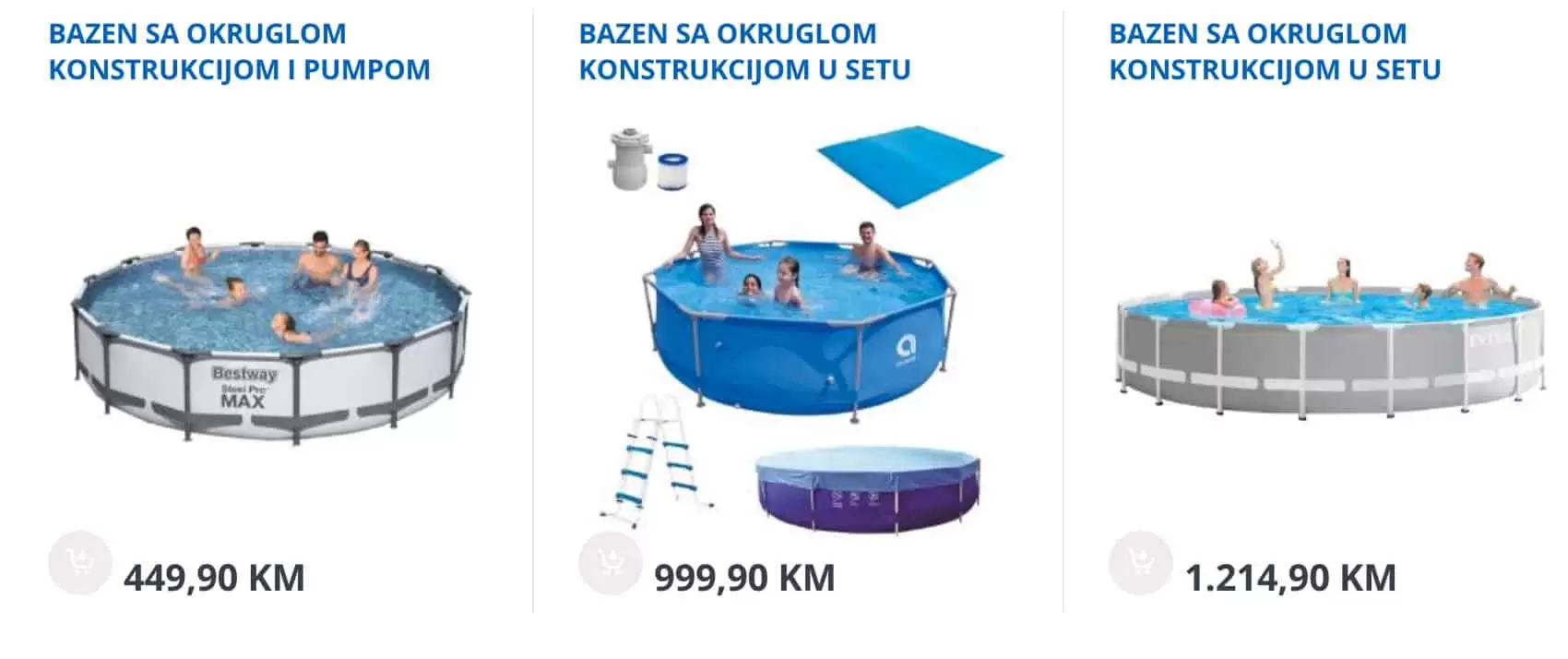 Cijene bazena u bingo prodavnicama!