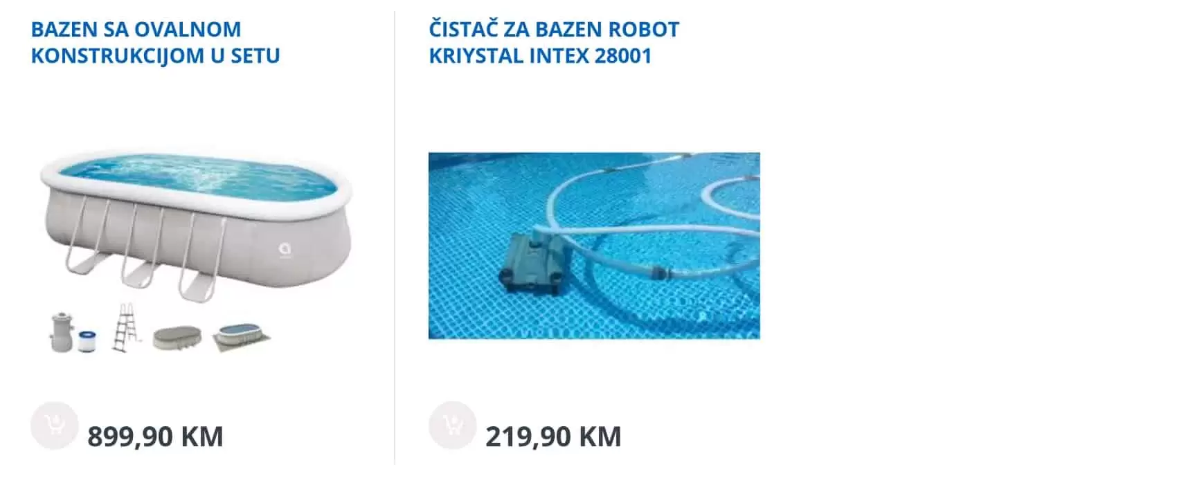 Cijene bazena u bingo prodavnicama!