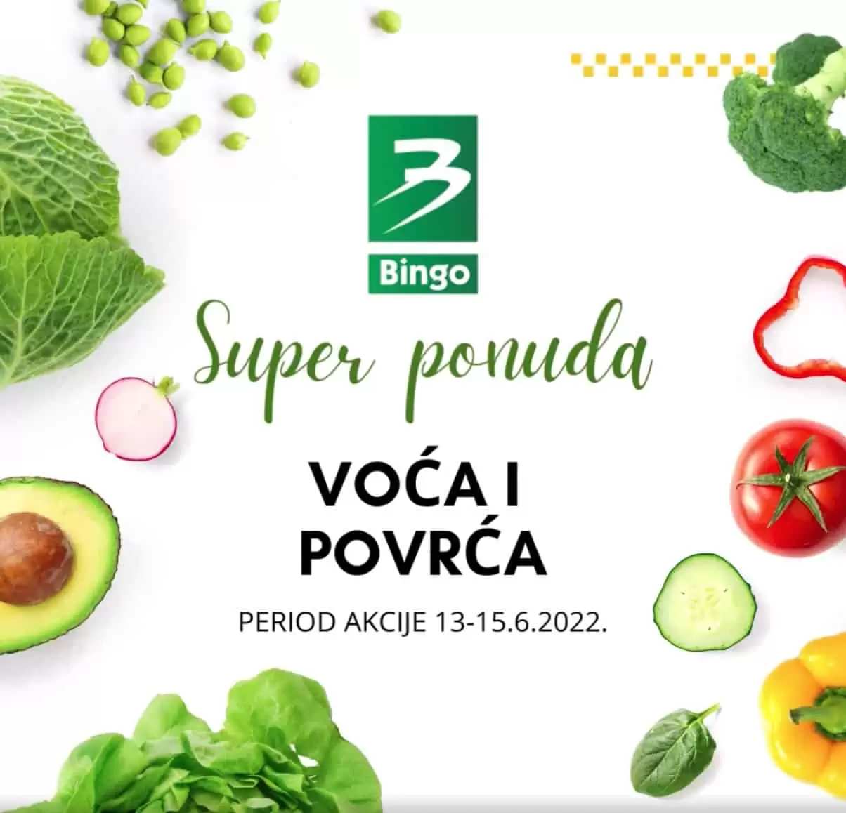 Bingo SNIŽENJE ▷【voće i povrće】 JUNI 2022 akcija ~ sniženja 13-16.06.2022.