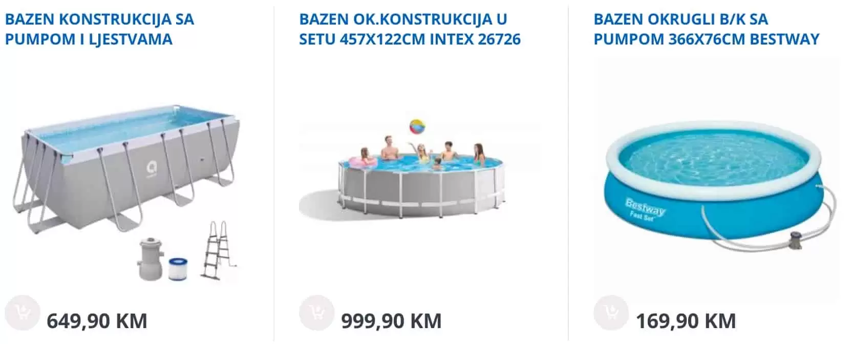 Bingo SUPER PONUDA Bazeni i oprema za bazene, JUNI 2022 akcija ~ snizenje