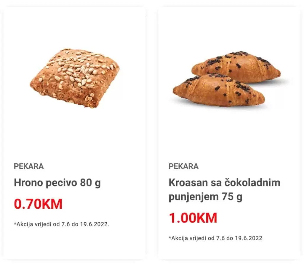 Bingo katalog donosi nam super akciju snizenja hrane, svjezeg mesa, gotovih jela, svjezih peciva sa odjela pekare