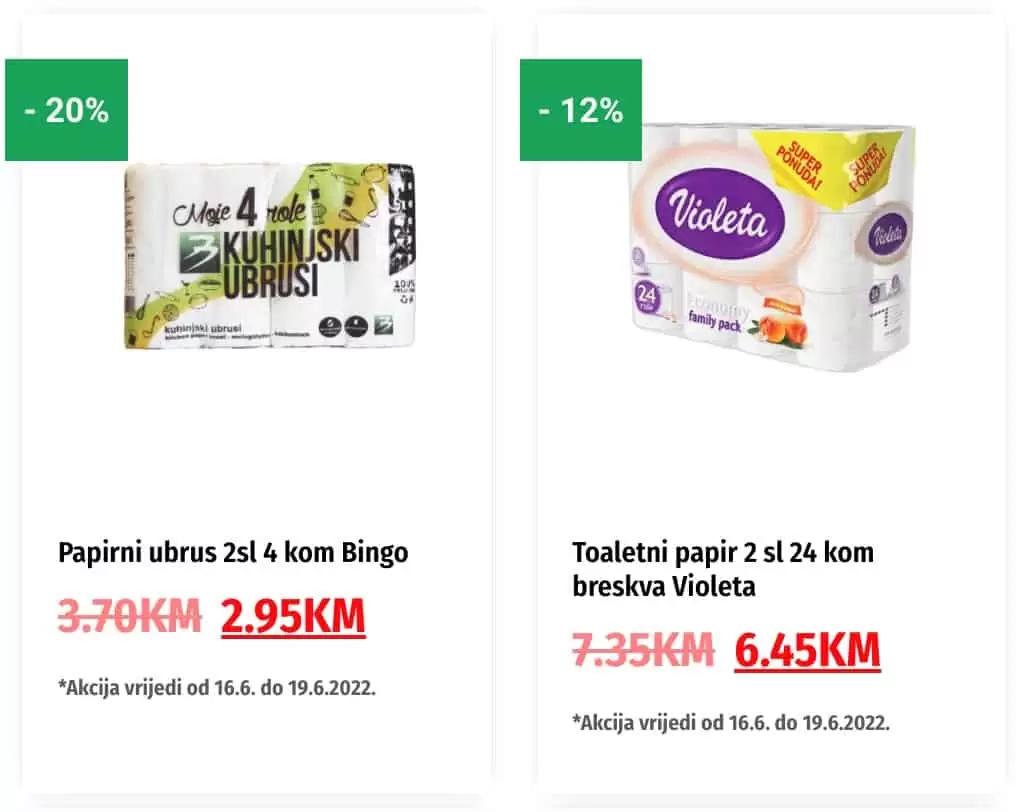 Bingo katalog donosi nam super akciju snizenja hrane, svjezeg mesa, gotovih jela, svjezih peciva sa odjela pekare