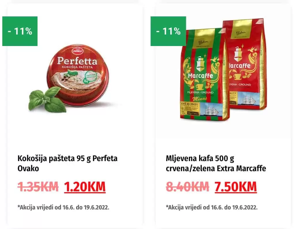 Bingo katalog donosi nam super akciju snizenja hrane, svjezeg mesa, gotovih jela, svjezih peciva sa odjela pekare