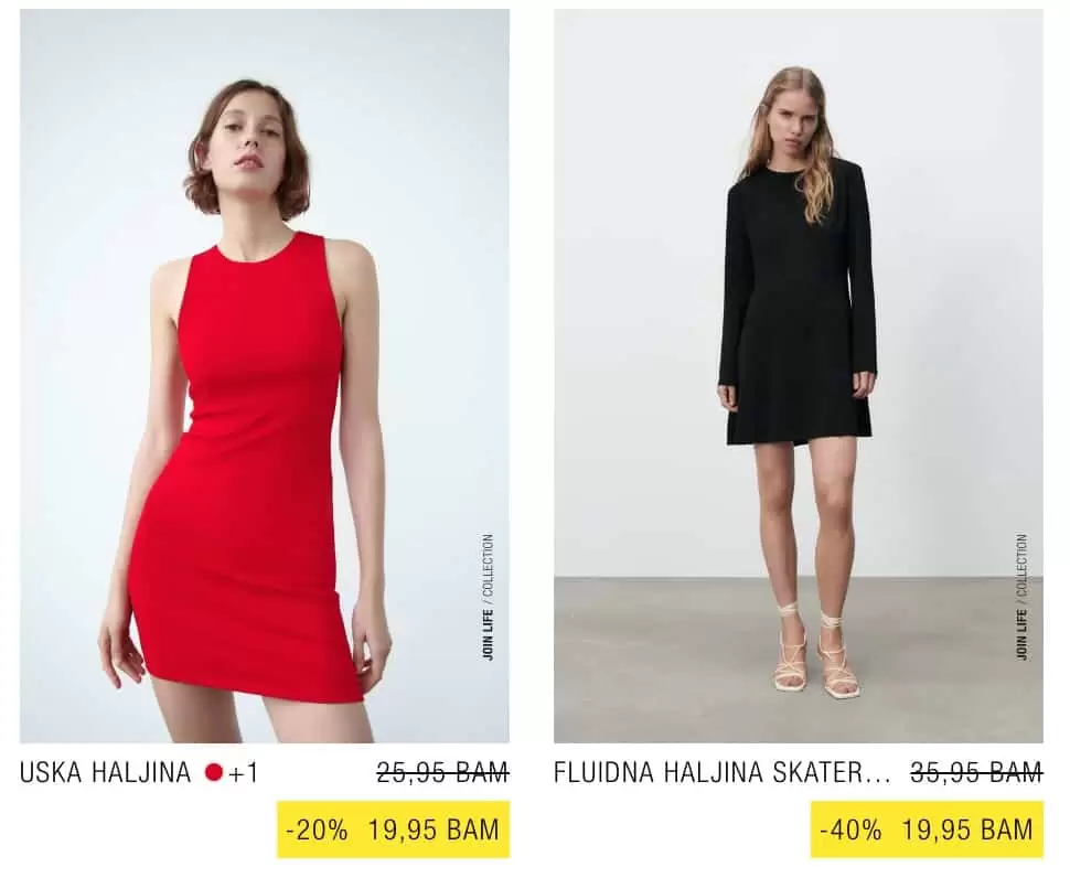 Zara 22 haljine koje možete kupiti od 12,95 KM do 19,95 KM!