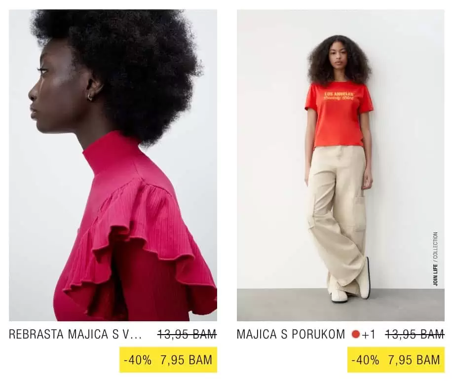 Zara majice 18 modela koje mozete kupiti za samo 7,95 KM! SUPER SNIZENJE juni 2022