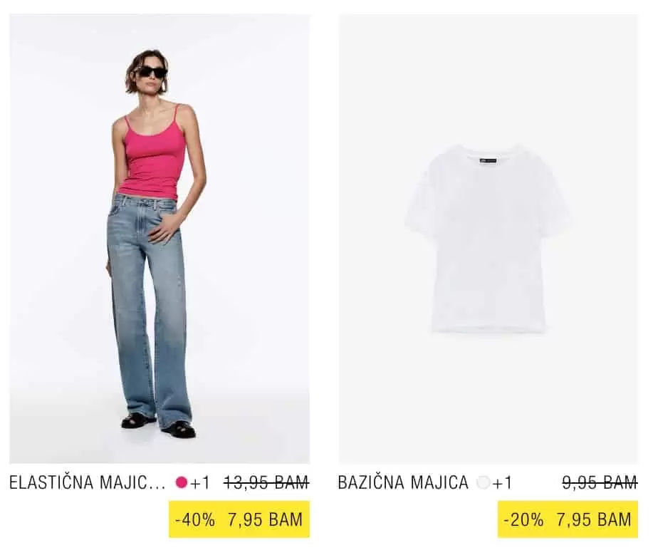 Zara majice 18 modela koje mozete kupiti za samo 7,95 KM! SUPER SNIZENJE juni 2022