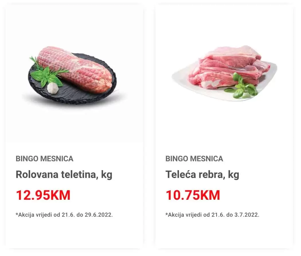Bingo SNIZENJE HRANE juni 2022 akcija katalog do 03.07.2022.