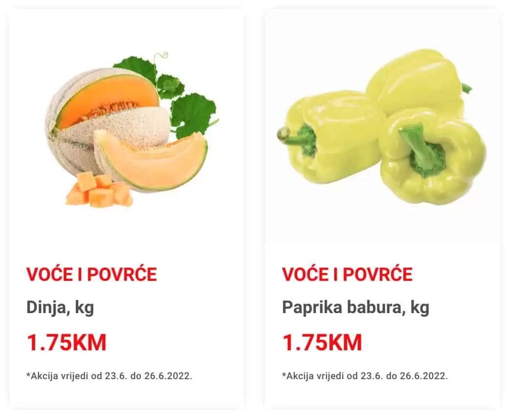 Bingo SNIZENJE HRANE juni 2022 akcija katalog do 03.07.2022.