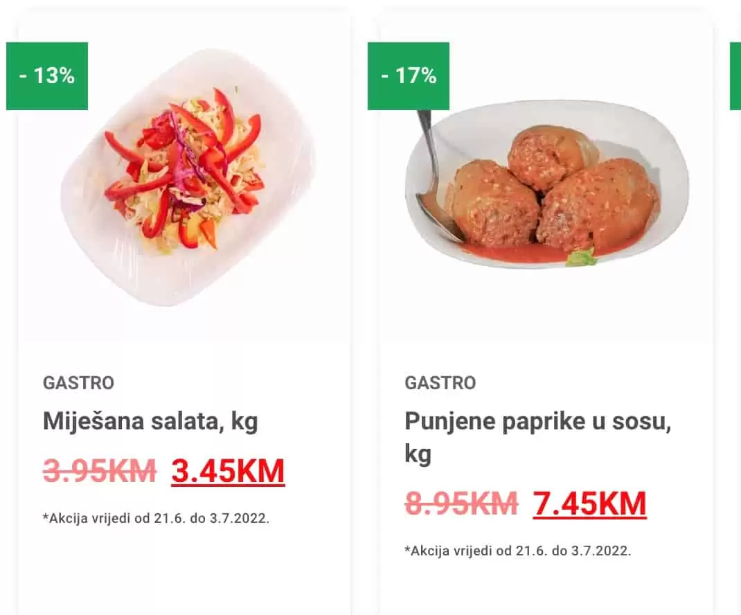 Bingo SNIZENJE HRANE juni 2022 akcija katalog do 03.07.2022.