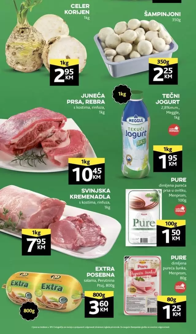 Konzum katalog svjeza ponuda donosi nam niske cijene voca, povrca, i svjezeg mesa!