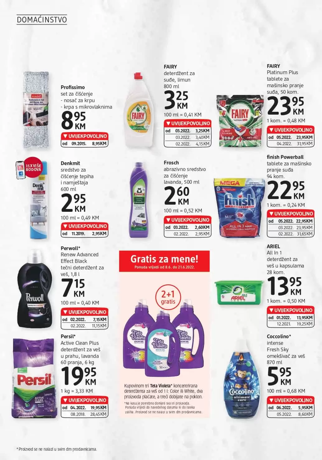 dm Katalog JUNI 2022 donosi nam akcijske cijene 08-21.06.2022.