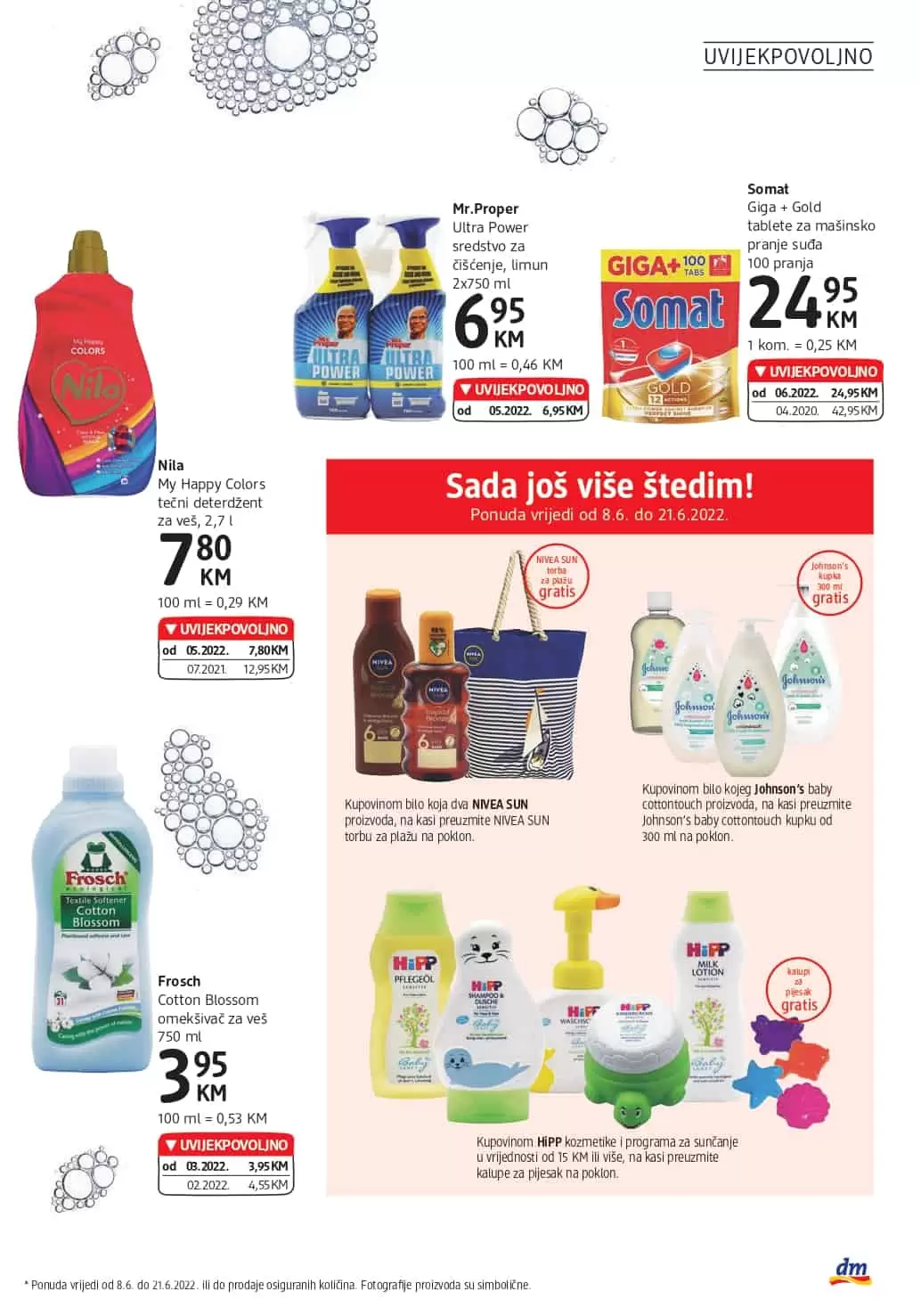 dm Katalog JUNI 2022 donosi nam akcijske cijene 08-21.06.2022.