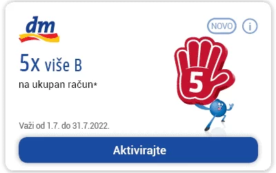 dm KUPONI Ostvarite rođendanske pogodnosti JUNI 2022 SUPER UŠTEDA do 30.06.2022.