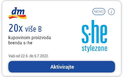 dm KUPONI Ostvarite rođendanske pogodnosti JUNI 2022 SUPER UŠTEDA do 30.06.2022.