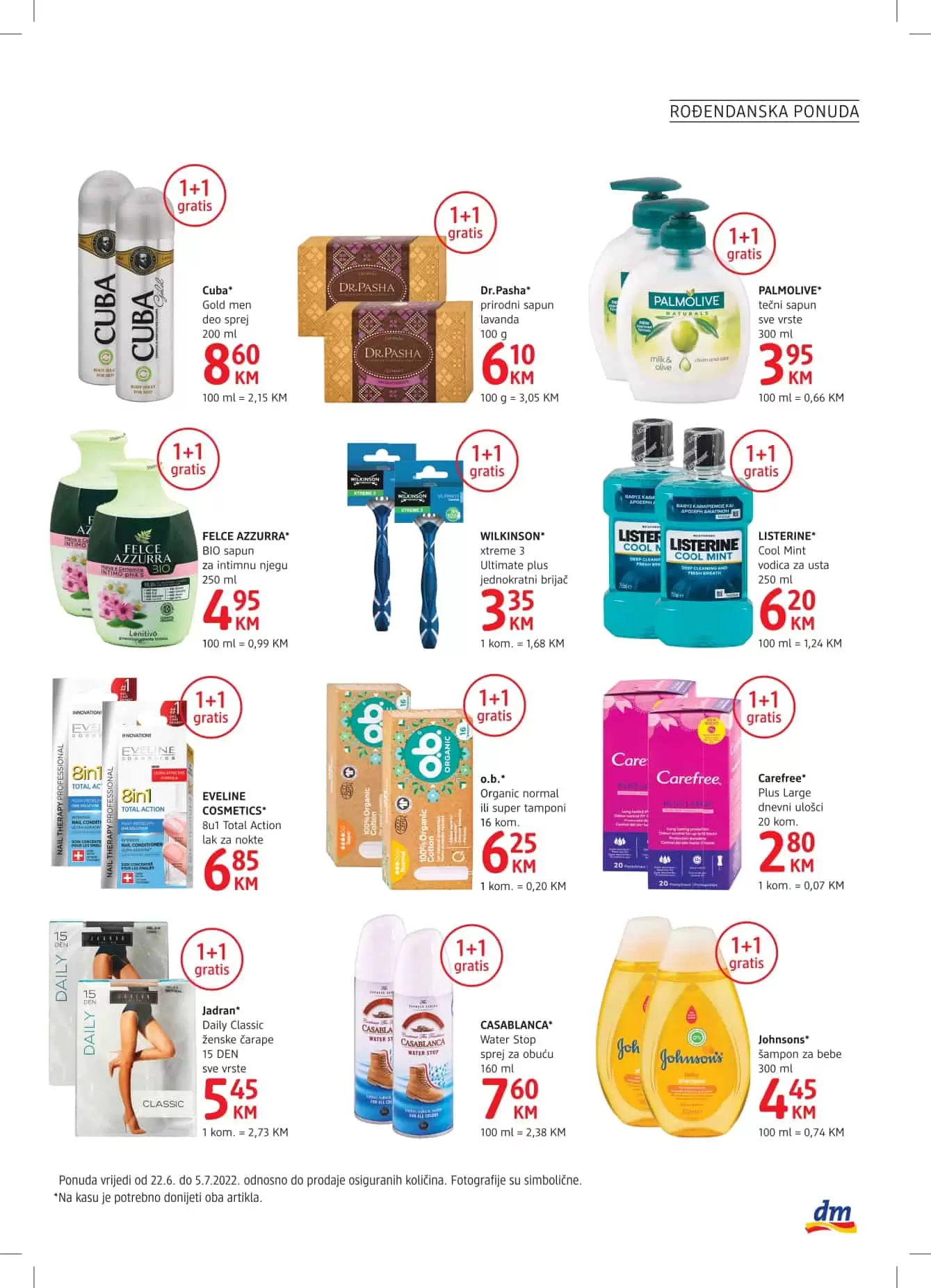 dm Express Katalog ▷【1+1 GRATIS】Rodjendanska ponuda JUNI/JULI 2022 akcija snizenja do 05.07.2022.