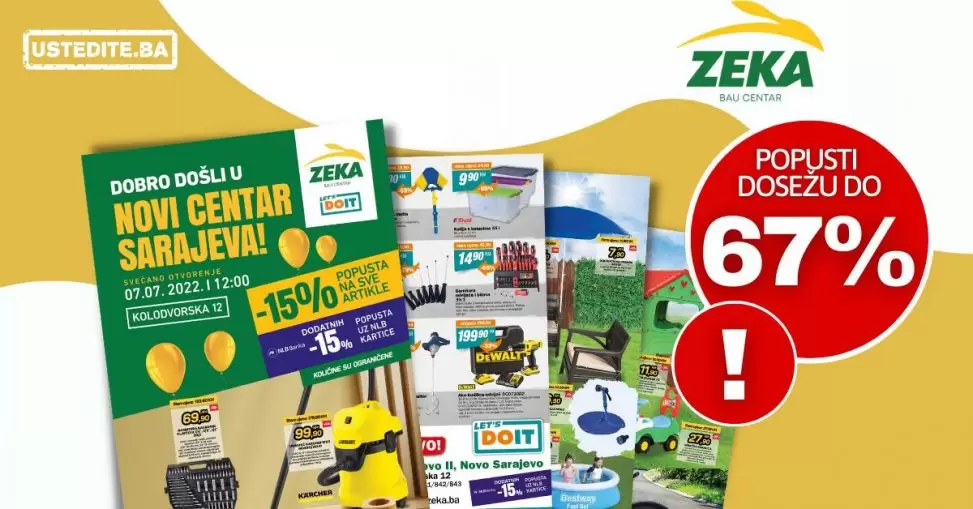 Zeka Bau Centar katalog novi centar Sarajevo Kolodvorska 12