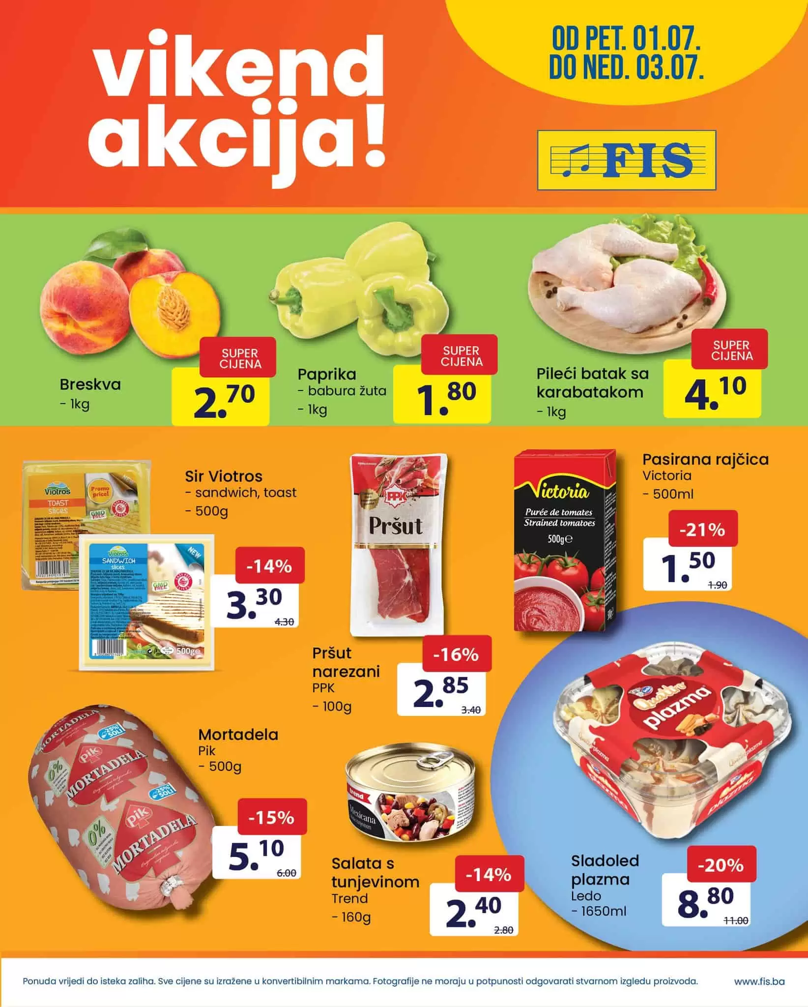 Fis vikend akcija SUPER SNIZENJA katalog snizenja do 03.07.2022.