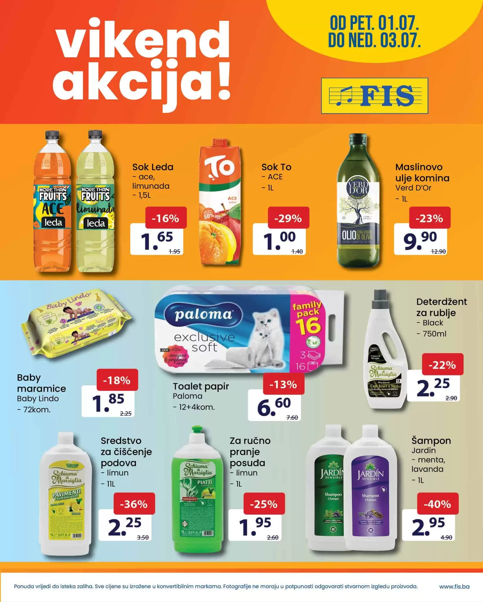 Fis vikend akcija SUPER SNIZENJA katalog snizenja do 03.07.2022.