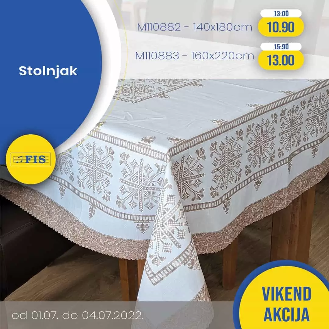 Fis vikend akcija KUCNI TEKSTIL juli 2022 katalog snizenja do 04.07.2022.