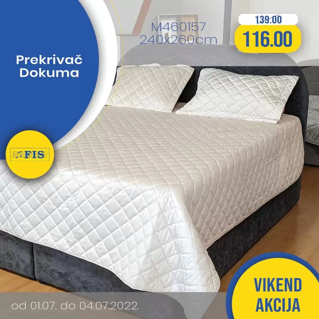 Fis vikend akcija KUCNI TEKSTIL juli 2022 katalog snizenja do 04.07.2022.