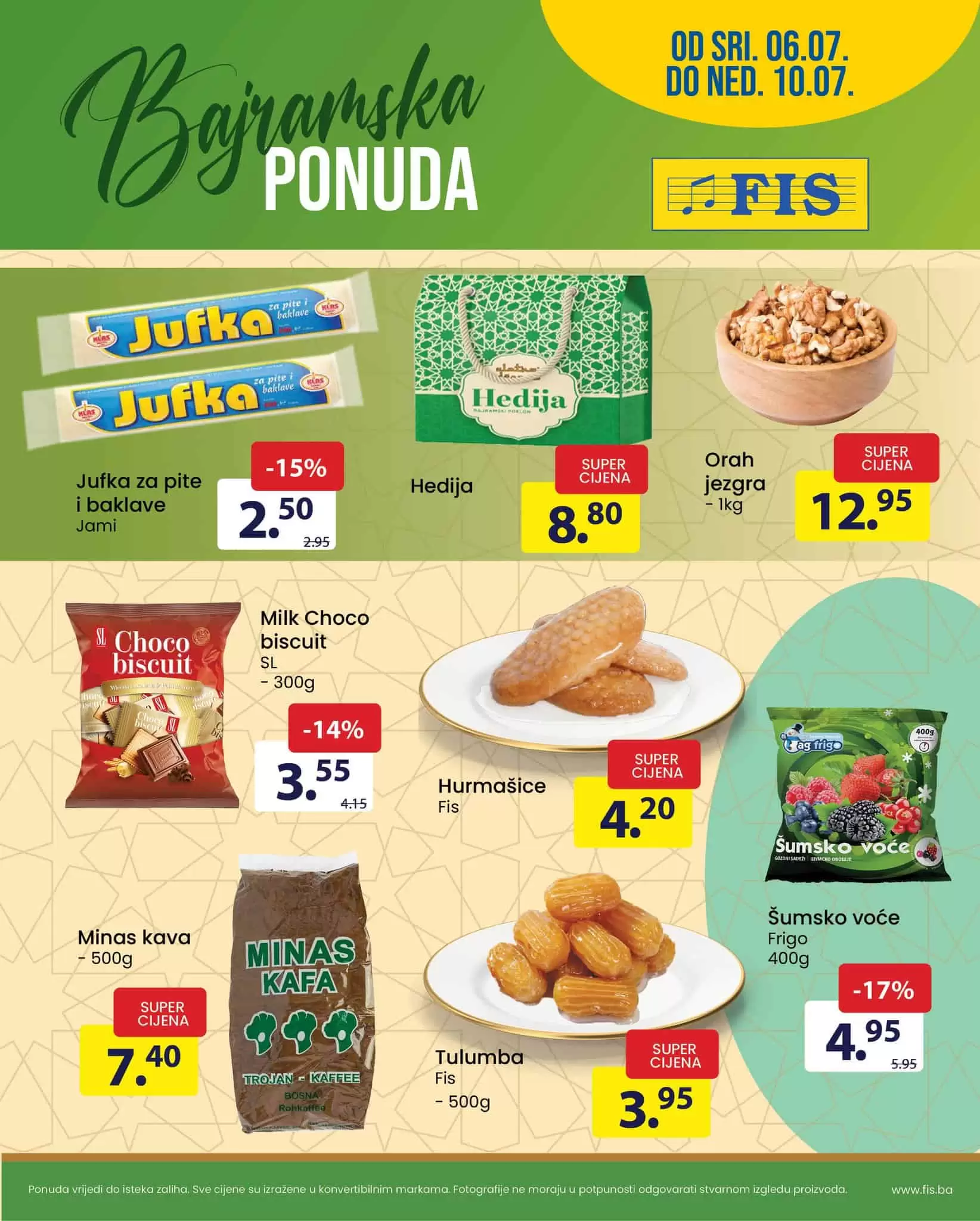 Fis katalog BAJRAMSKA PONUDA  akcija sniženje do 10.07.2022.