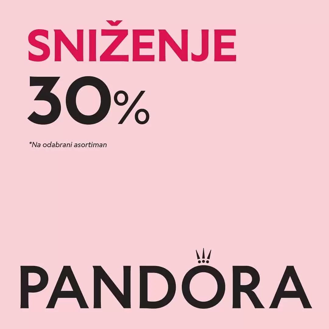 Pandora sezonsko SNIŽENJE juli 2022