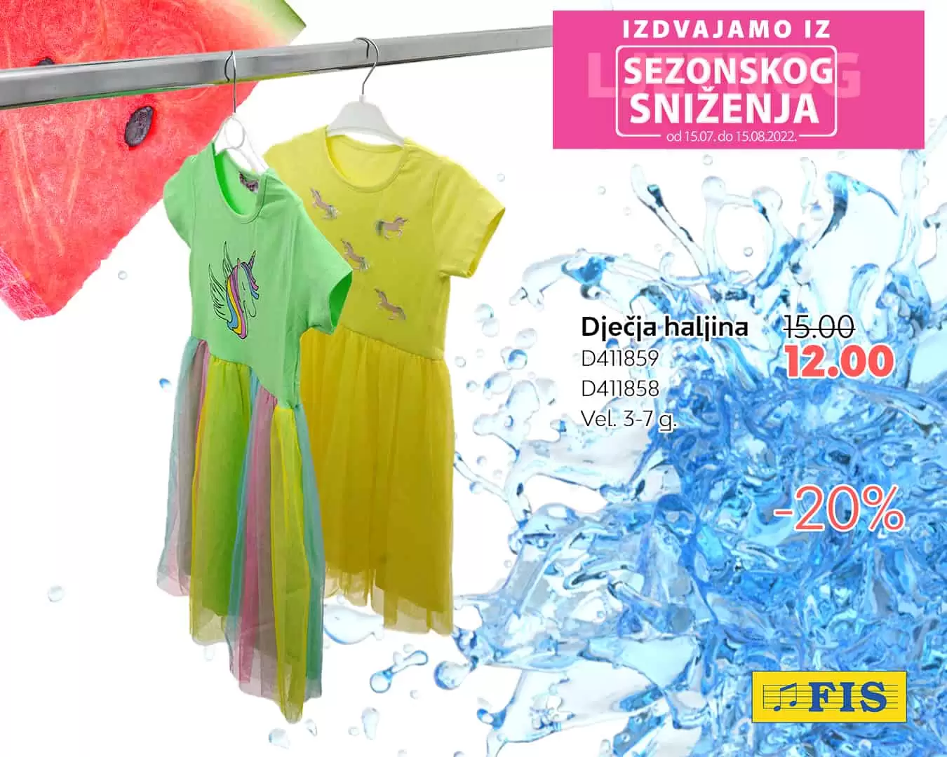 Fis VELIKO SEZONSKO SNIZENJE juli/avgust 2022 akcija 15.07-15.08.2022.