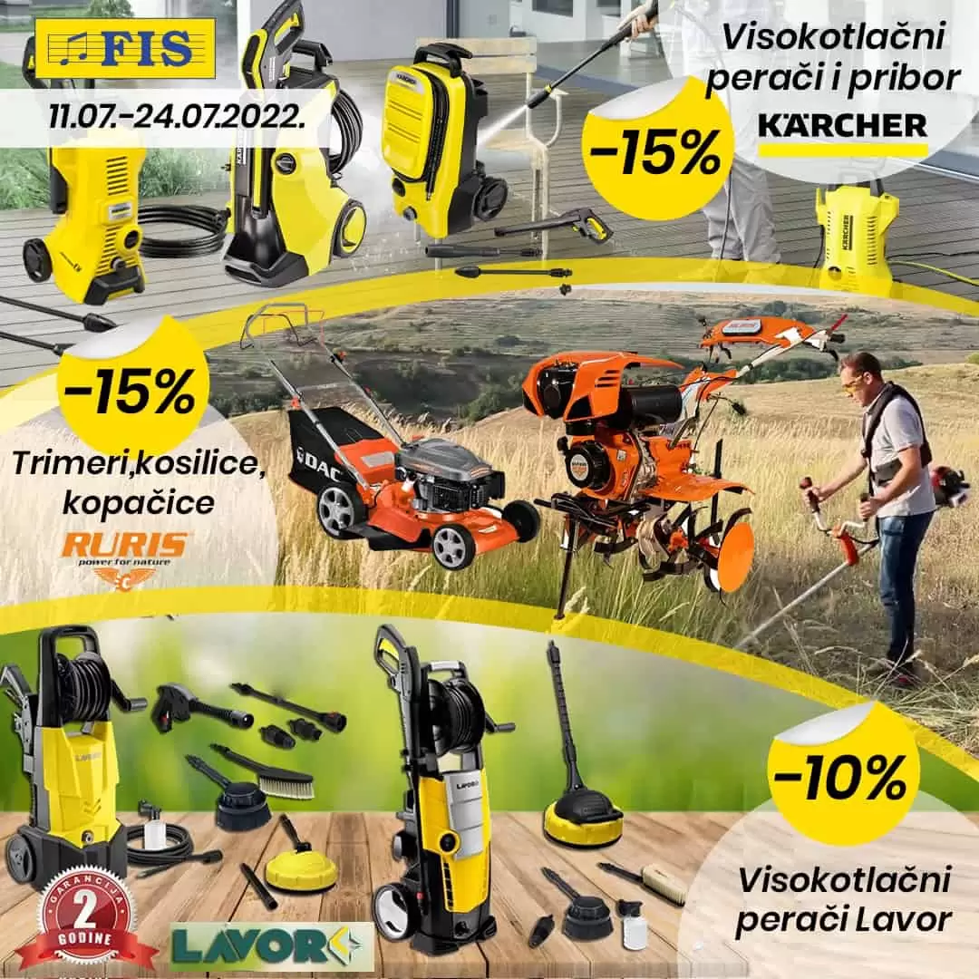 Fis SUPER CIJENE ➤ Karcher,Lavor, Ruris! Juli 2022
