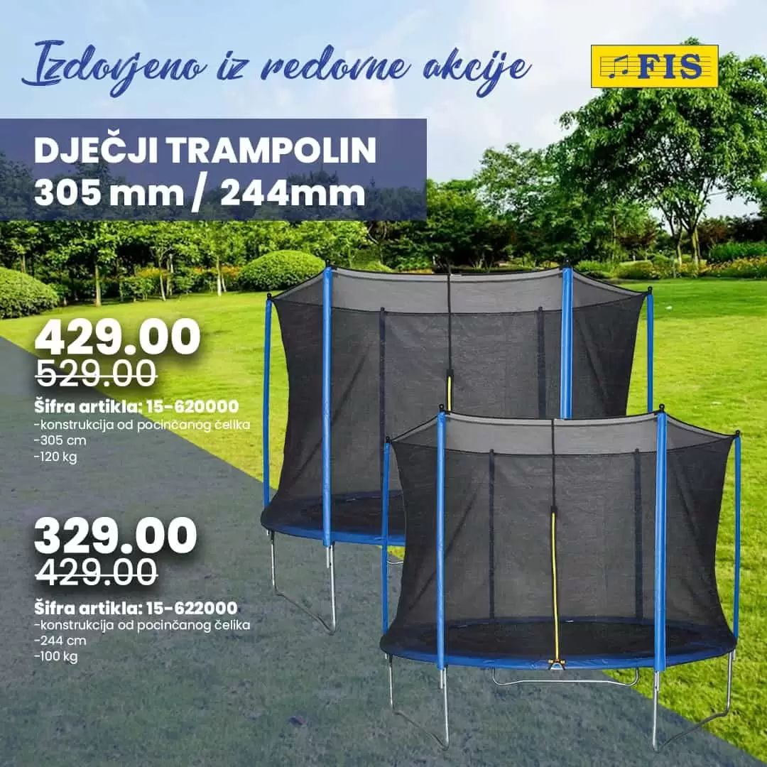 Fis snizenje bazena i igracaka za djecu!