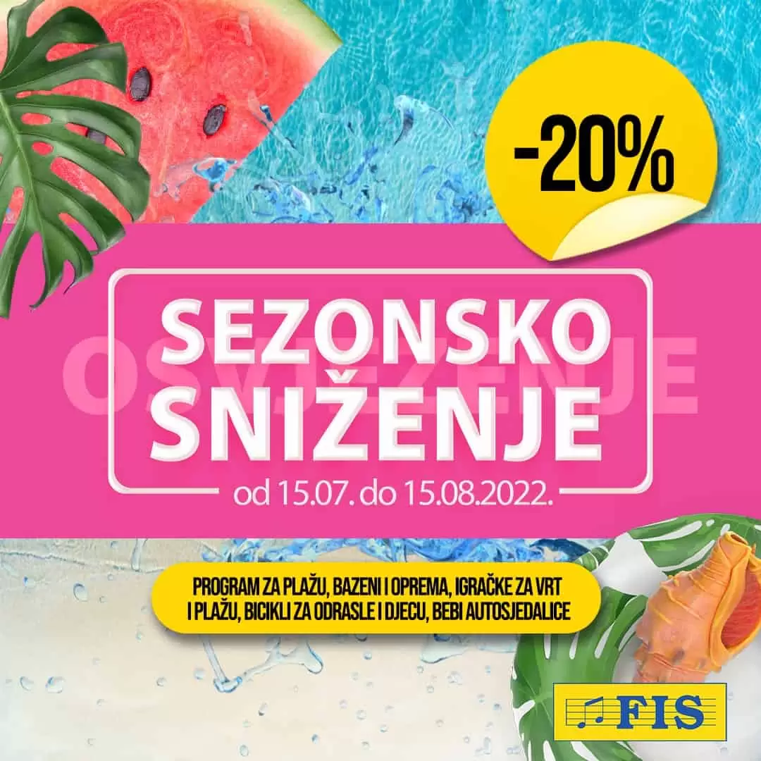 Fis SEZNSKO SNIŽENJE juli/avgust 2022
