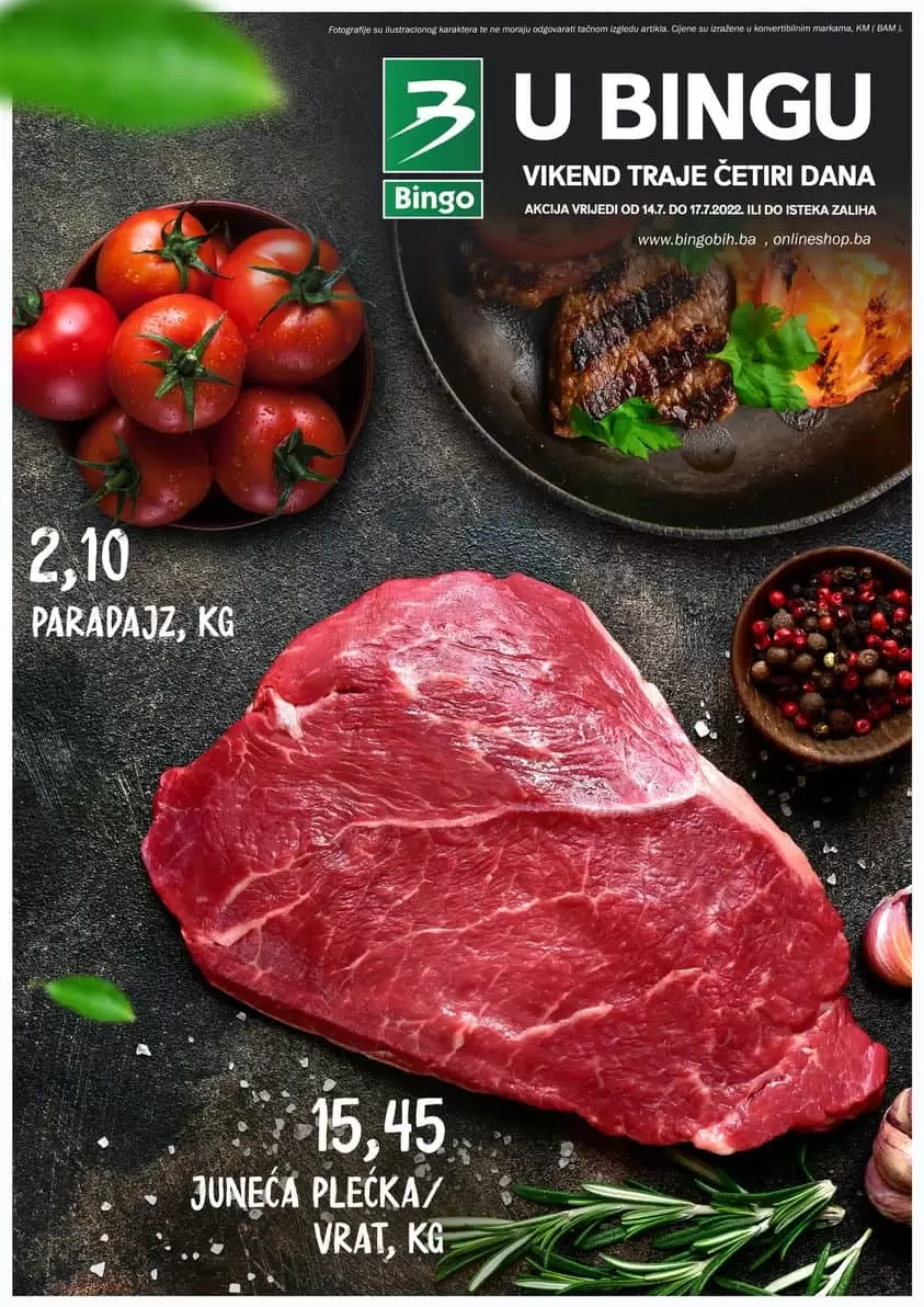 Bingo vikend akcija POPUSTI do 50% katalog sniženja do 17.07.2022. 