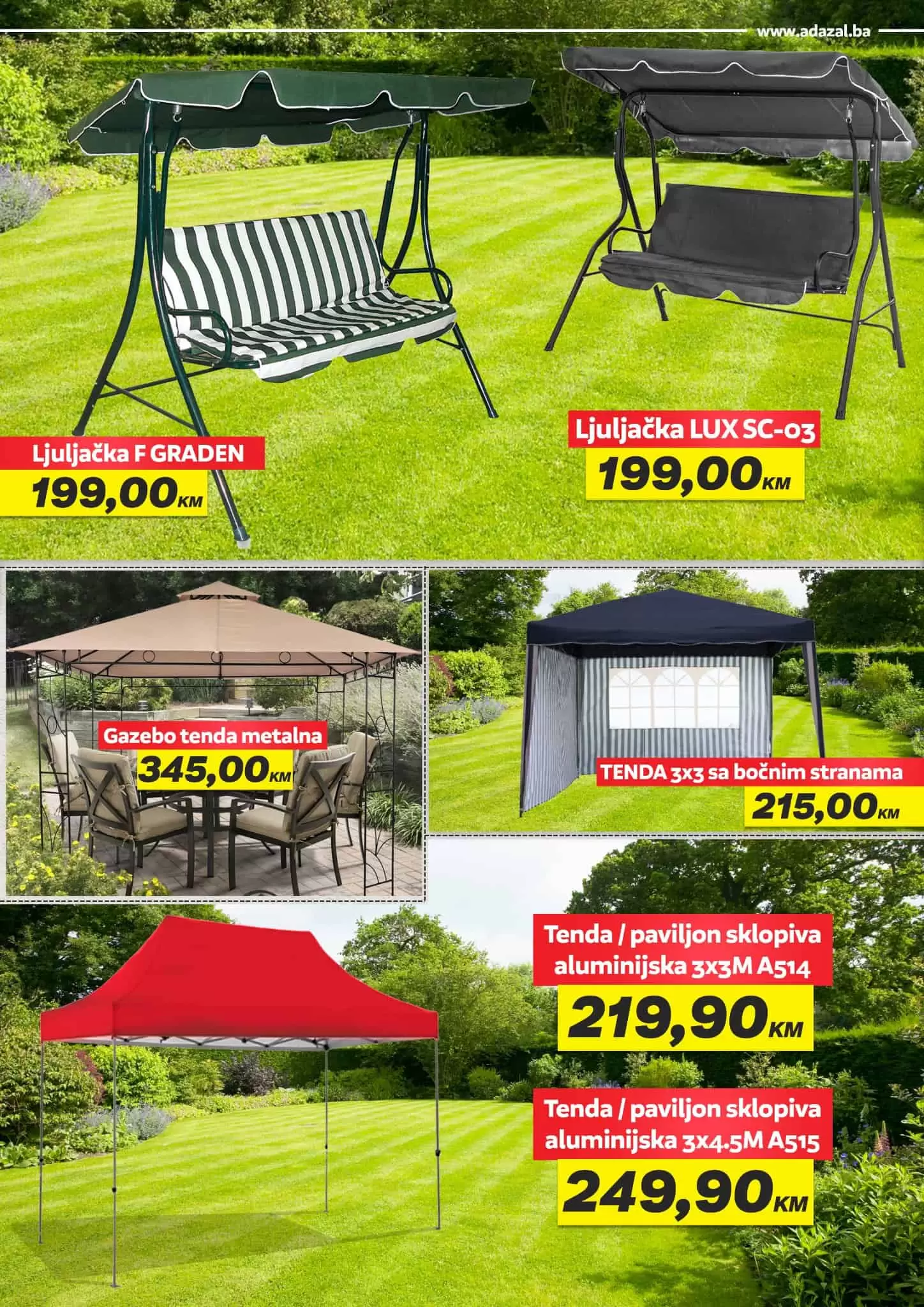 Adazal katalog donosi nam SUPER SNIŽENJE vrtnog namještaja!