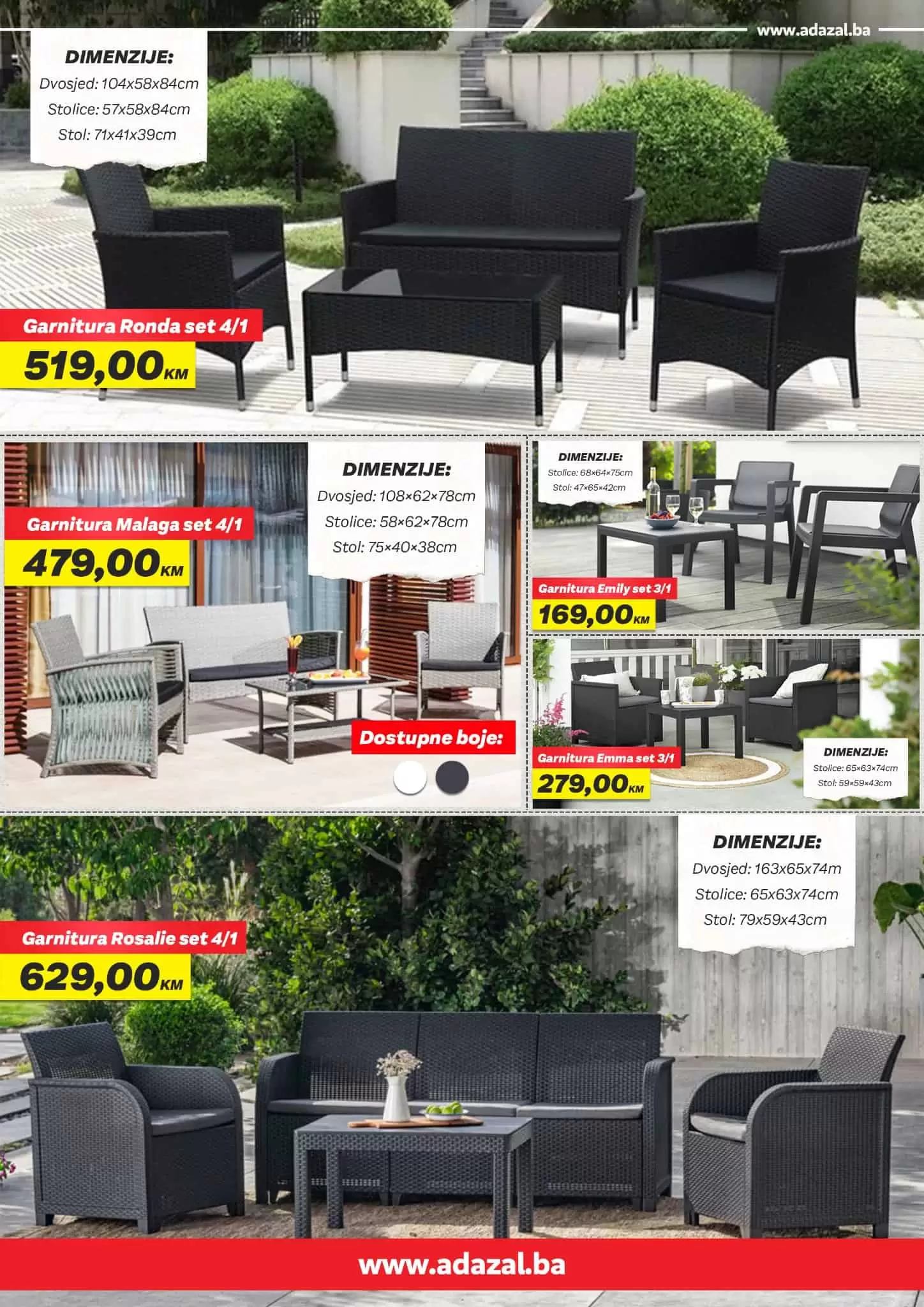 Adazal katalog donosi nam SUPER SNIŽENJE vrtnog namještaja!