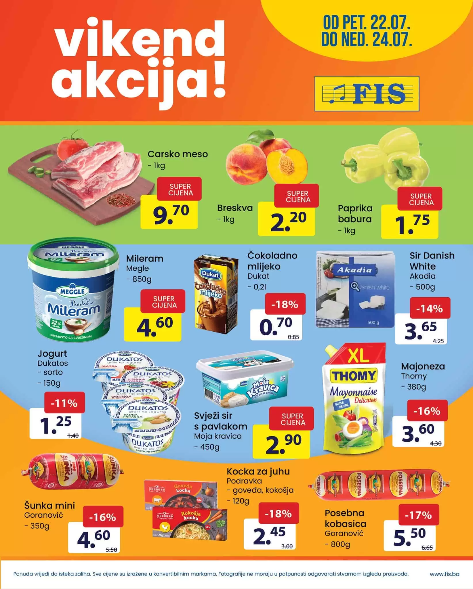 Fis vikend akcija 22-24.7.2022 katalog snizenja juli 2022!
