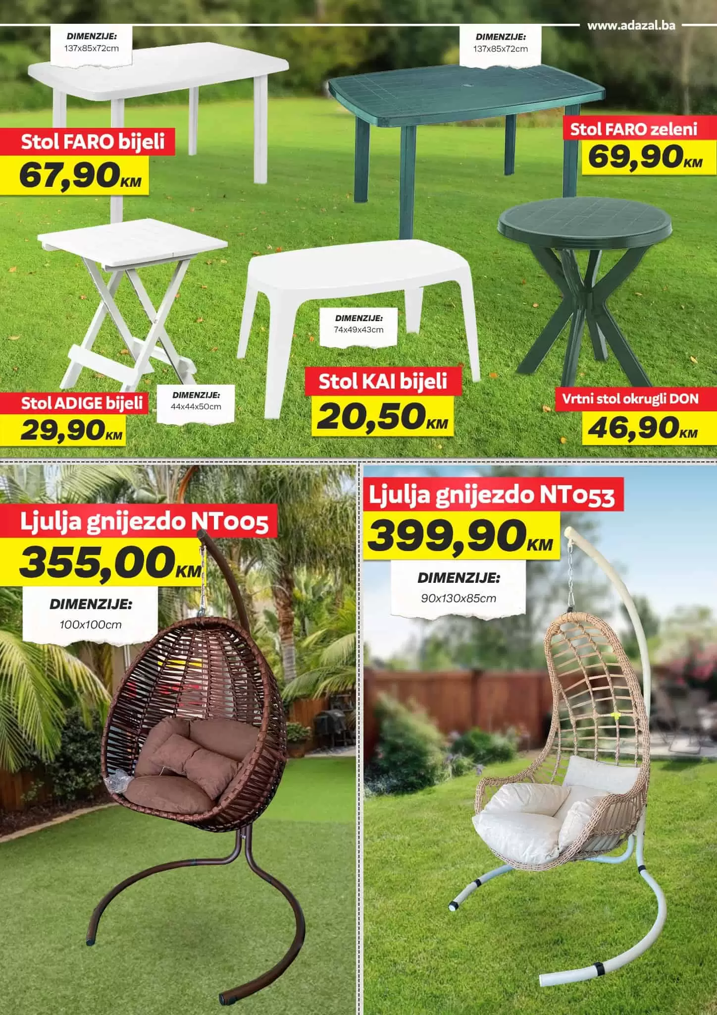 Adazal katalog donosi nam SUPER SNIŽENJE vrtnog namještaja!