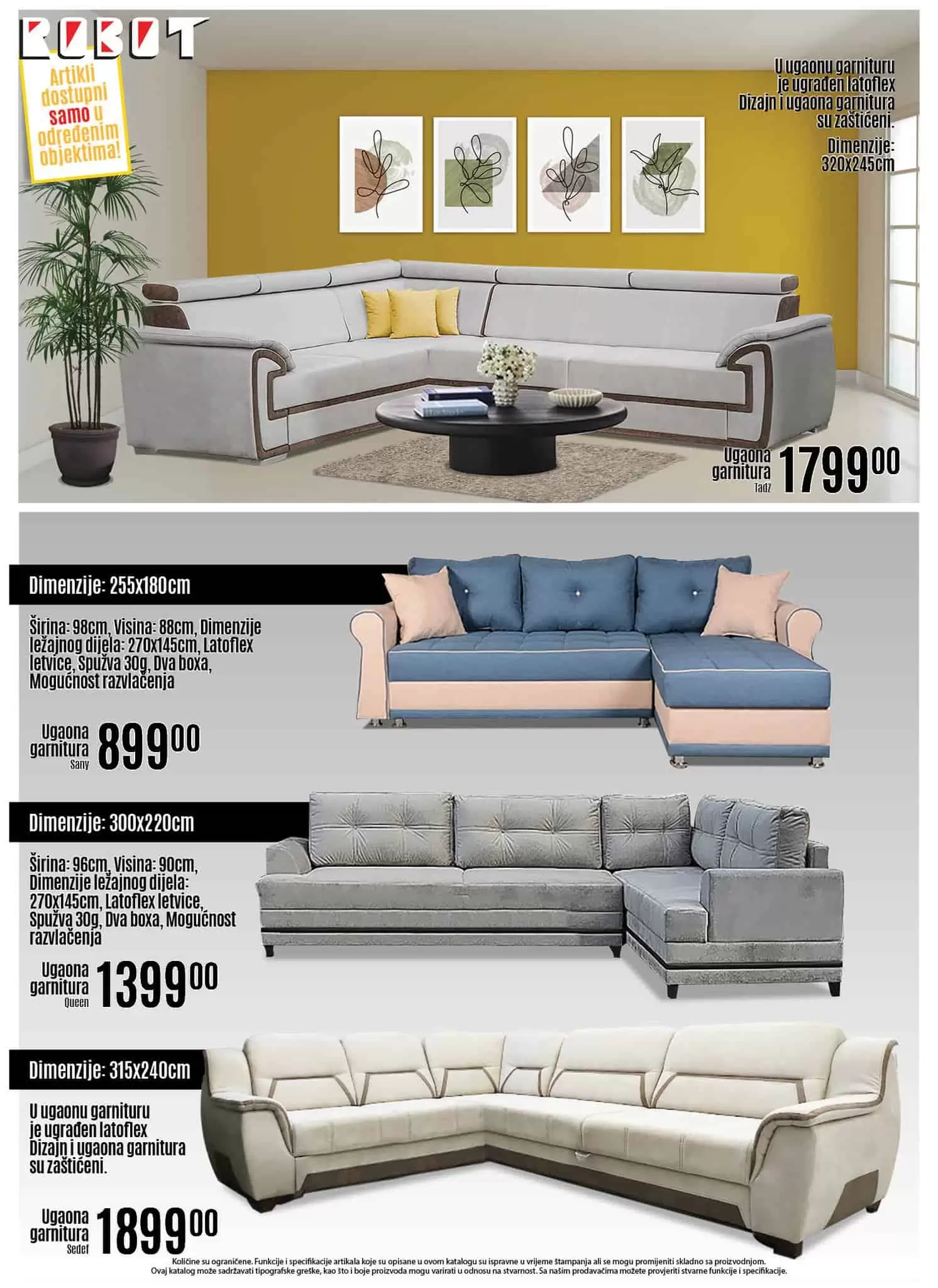 Robot katalog NAMJESTAJ juli/avgust 2022 akcija snizenja 22.7-21.8.2022.