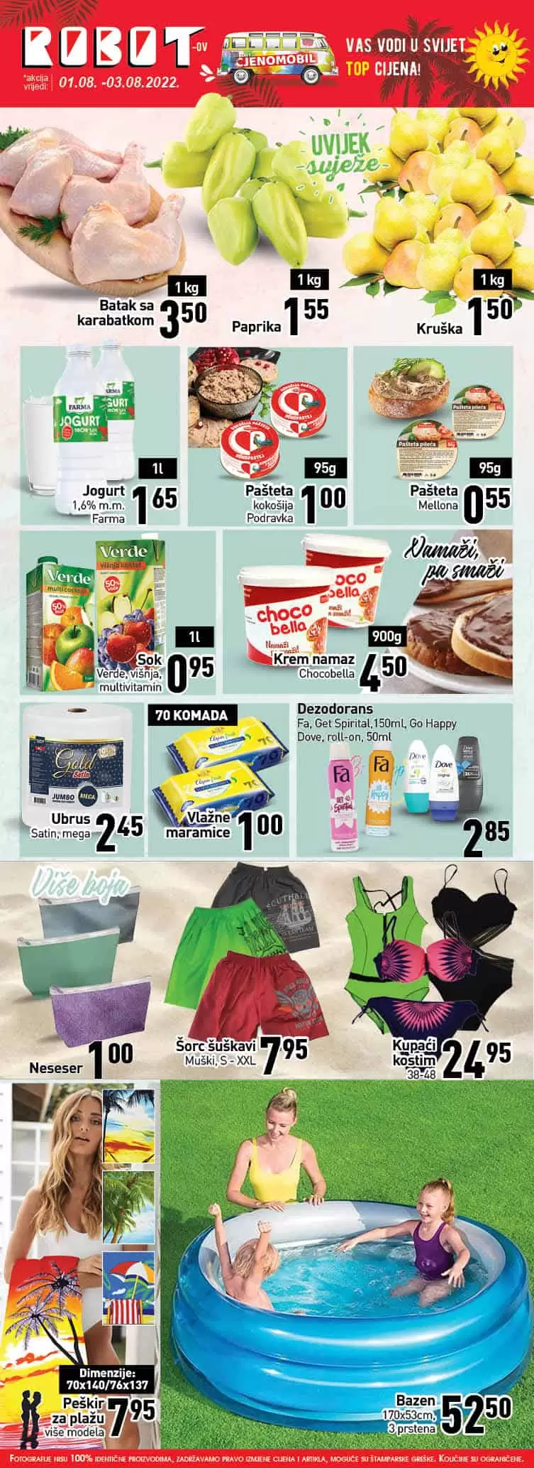 Robot super akcija za početak sedmice       avgust 2022! Katalog sniženja 01-03.08.2022.    