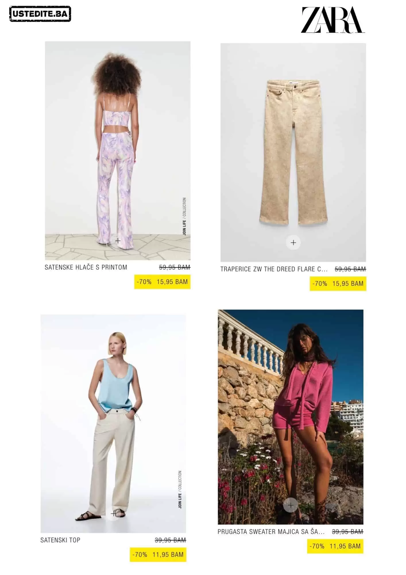 Zara BiH SNIZENJE 70-80%! Iskoristi priliku SAD!