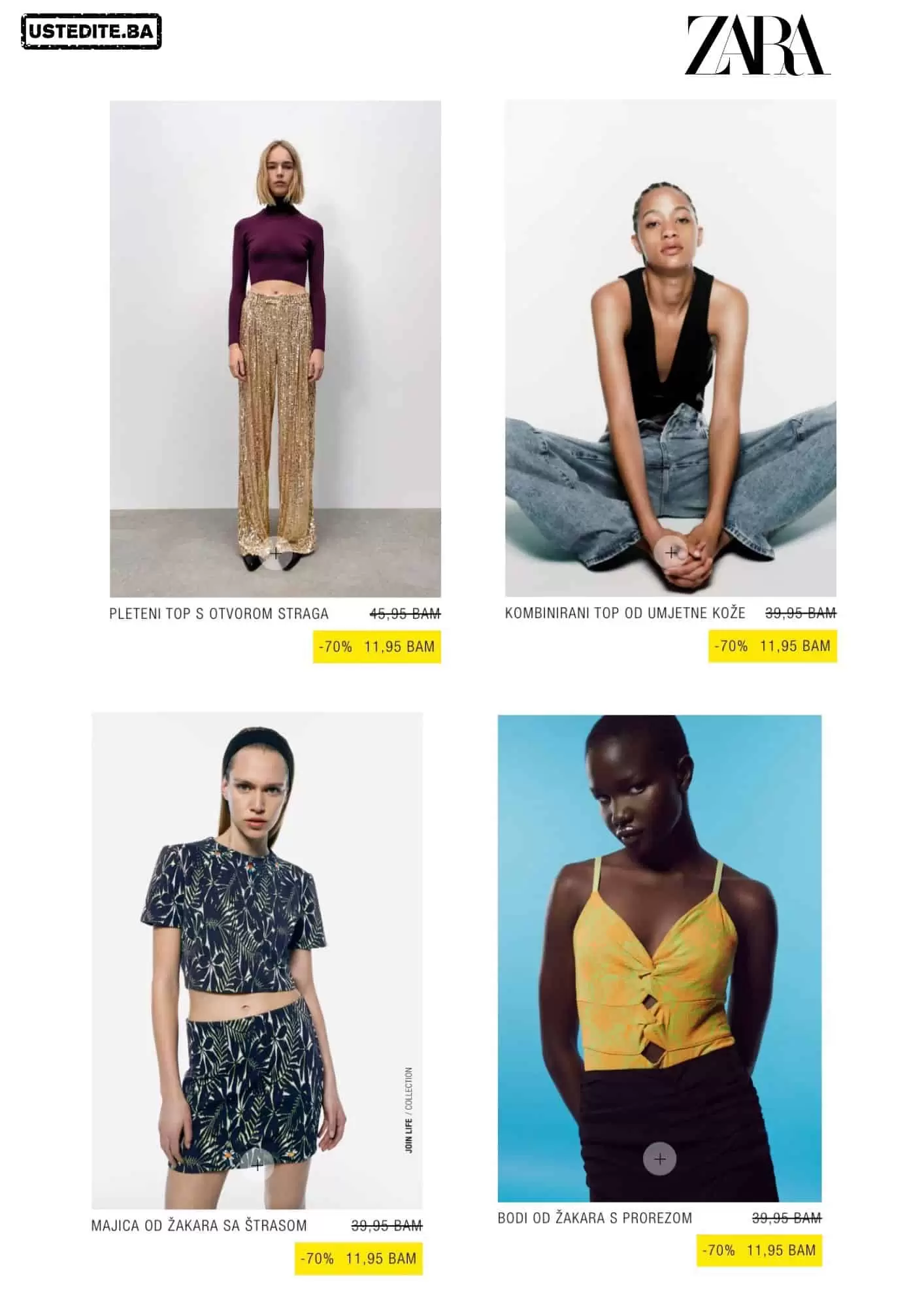 Zara BiH SNIZENJE 70-80%! Iskoristi priliku SAD!