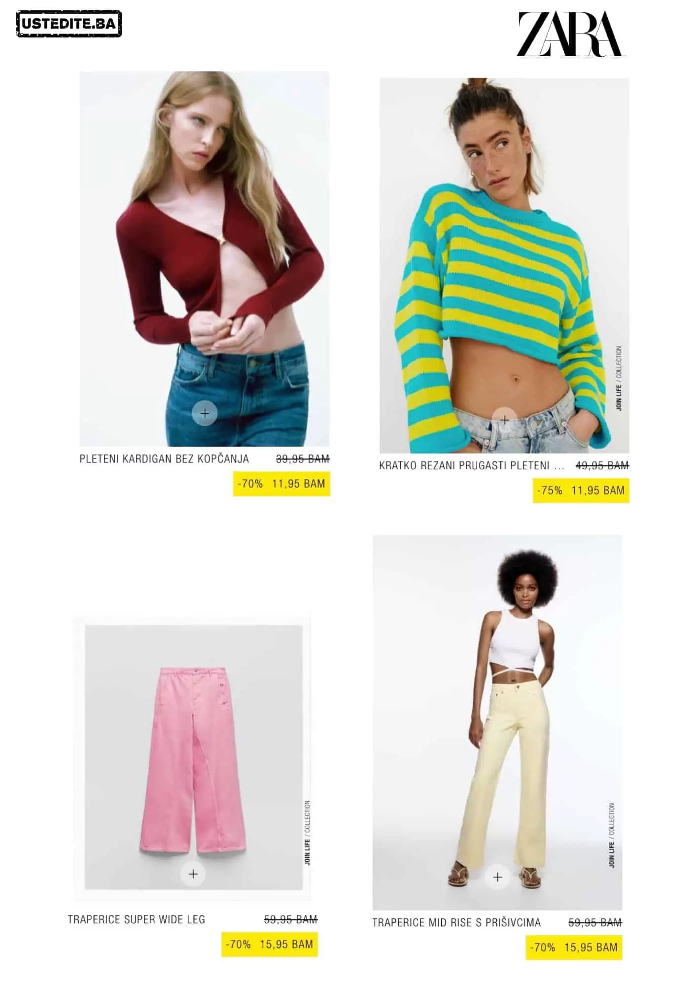 Zara BiH SNIZENJE 70-80%! Iskoristi priliku SAD!