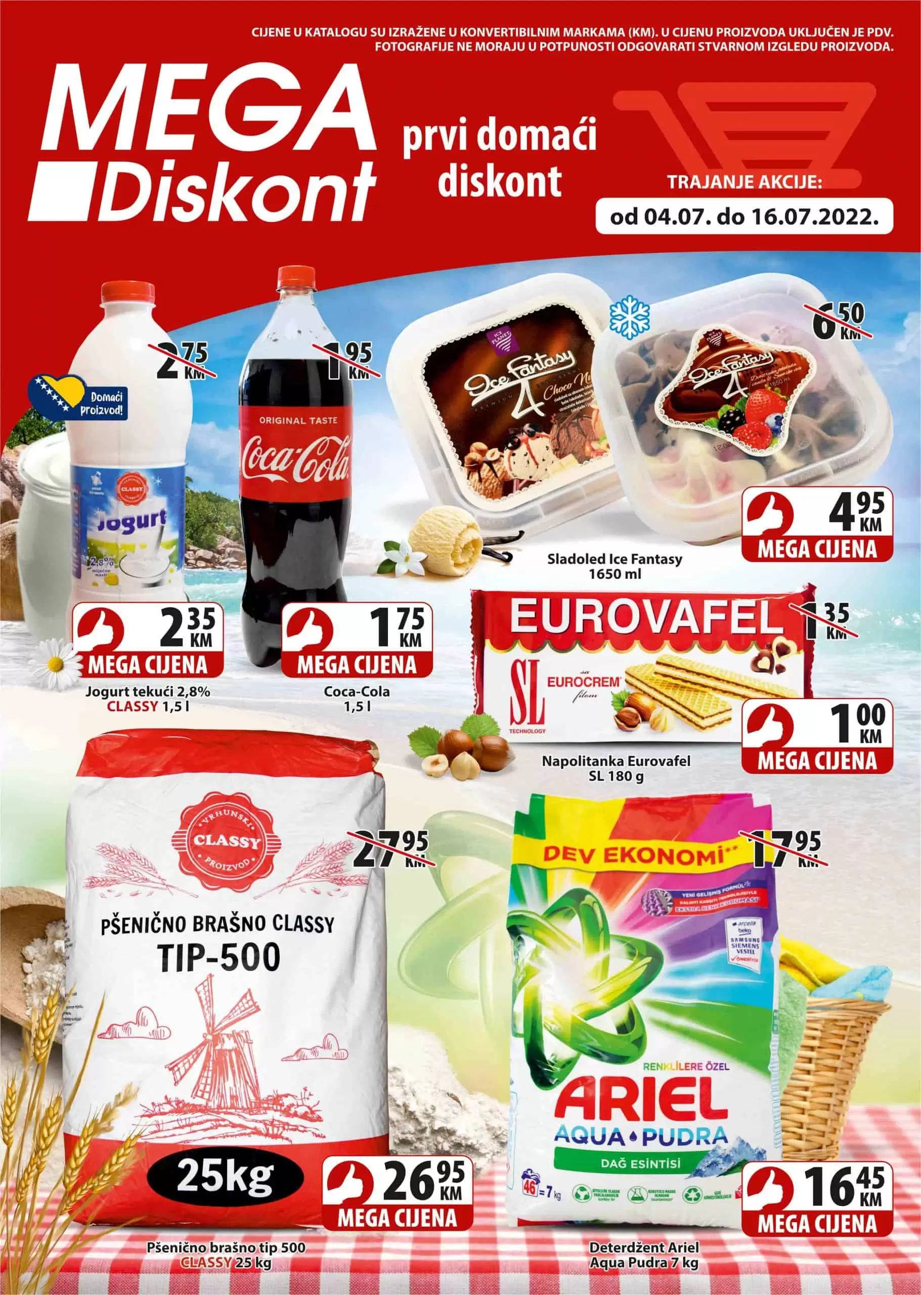 Mega Diskont katalog JULI 2022 akcija sniženja do 16.07.2022.