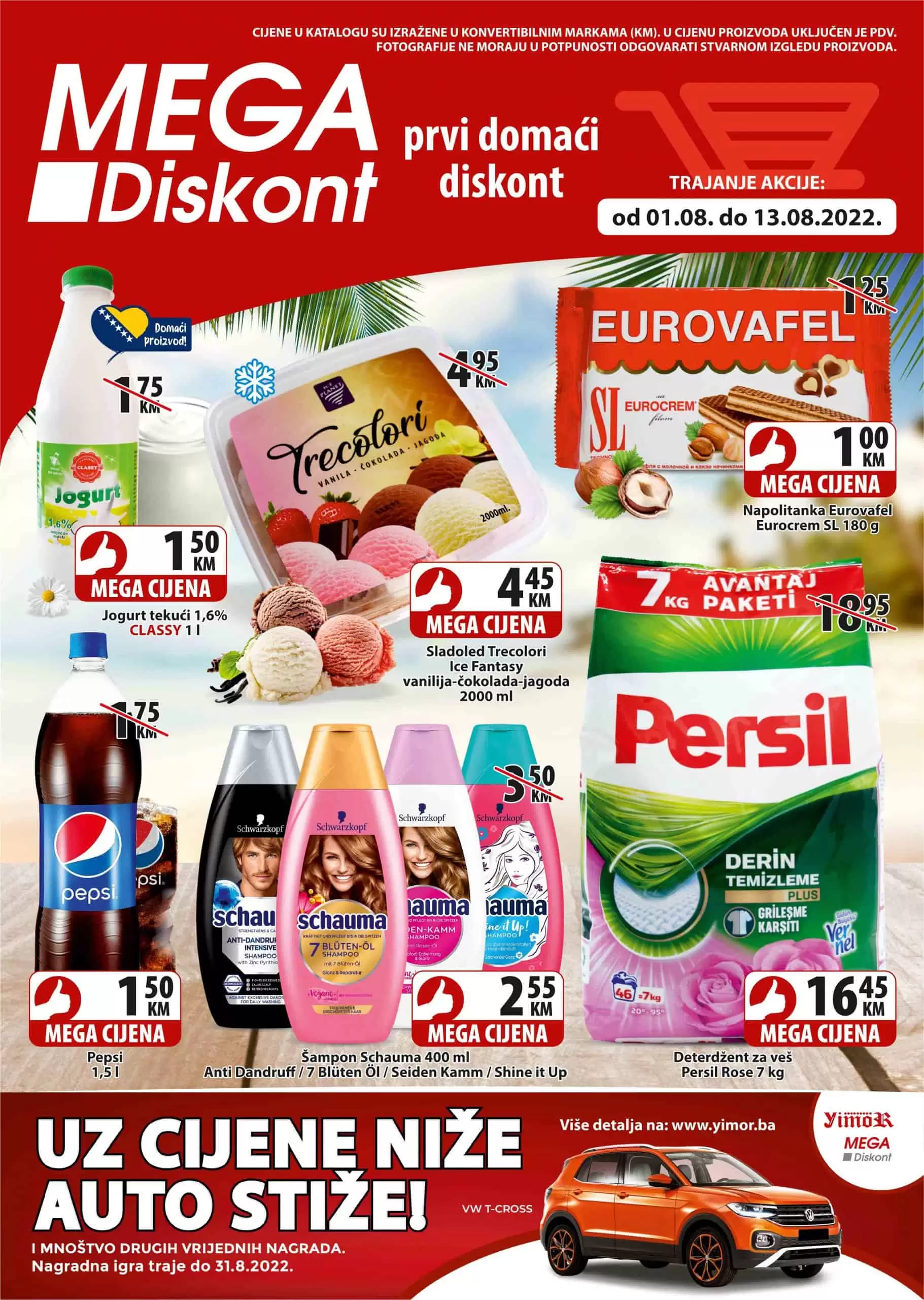 Mega Diskont katalog avgust 2022! Super sniženja 1-13.8.2022.